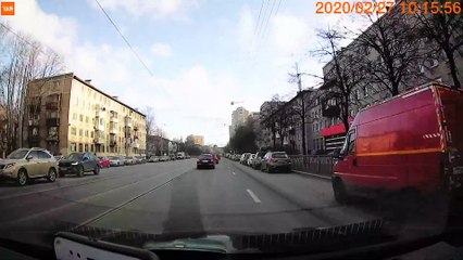 Car Trying to Merge into Traffic Hits a Truck