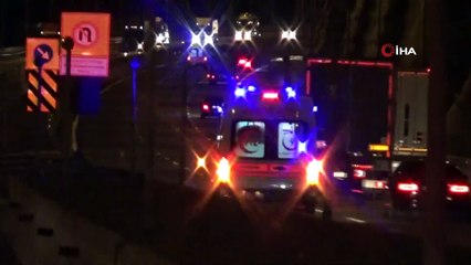 Lastiği patlayan tır refüje çıktı: 1 yaralı