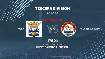 Previa partido entre Vera y Panadería Pulido Jornada 28 Tercera División