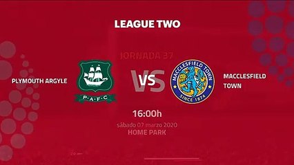 Previa partido entre Plymouth Argyle y Macclesfield Town Jornada 37 League Two
