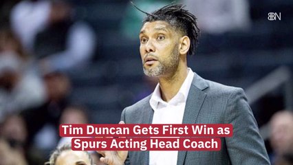 Tim Duncan Gets First Win