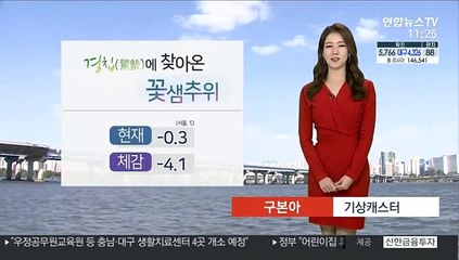[날씨] 내일까지 꽃샘 추위…낮 맑고 공기질 보통