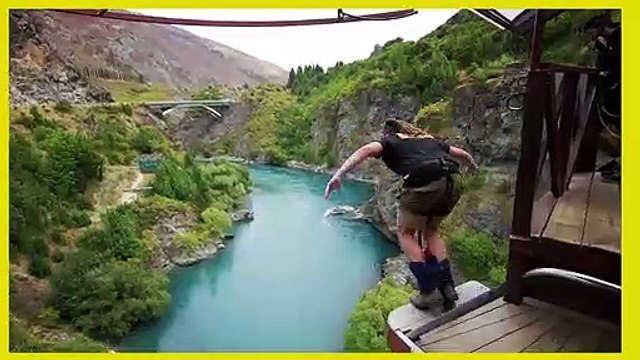 Patricia Olivares y Carlos Taylhardat con una vida extrema el Bungee