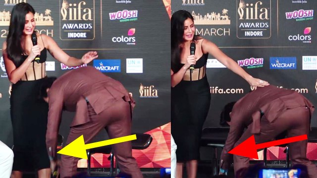 Katrina Kaif के Kartik Aryan ने सबके सामने क्यों छुए पैर during IIFA press conference | FilmiBeat