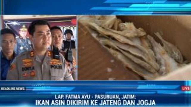 Polres Pasuruan Kota Gagalkan Peredaran 2,5 Ton Ikan Asin Berformalin