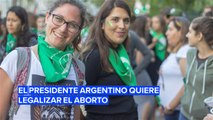 El presidente Alberto Fernández apoya la legalización del aborto en Argentina