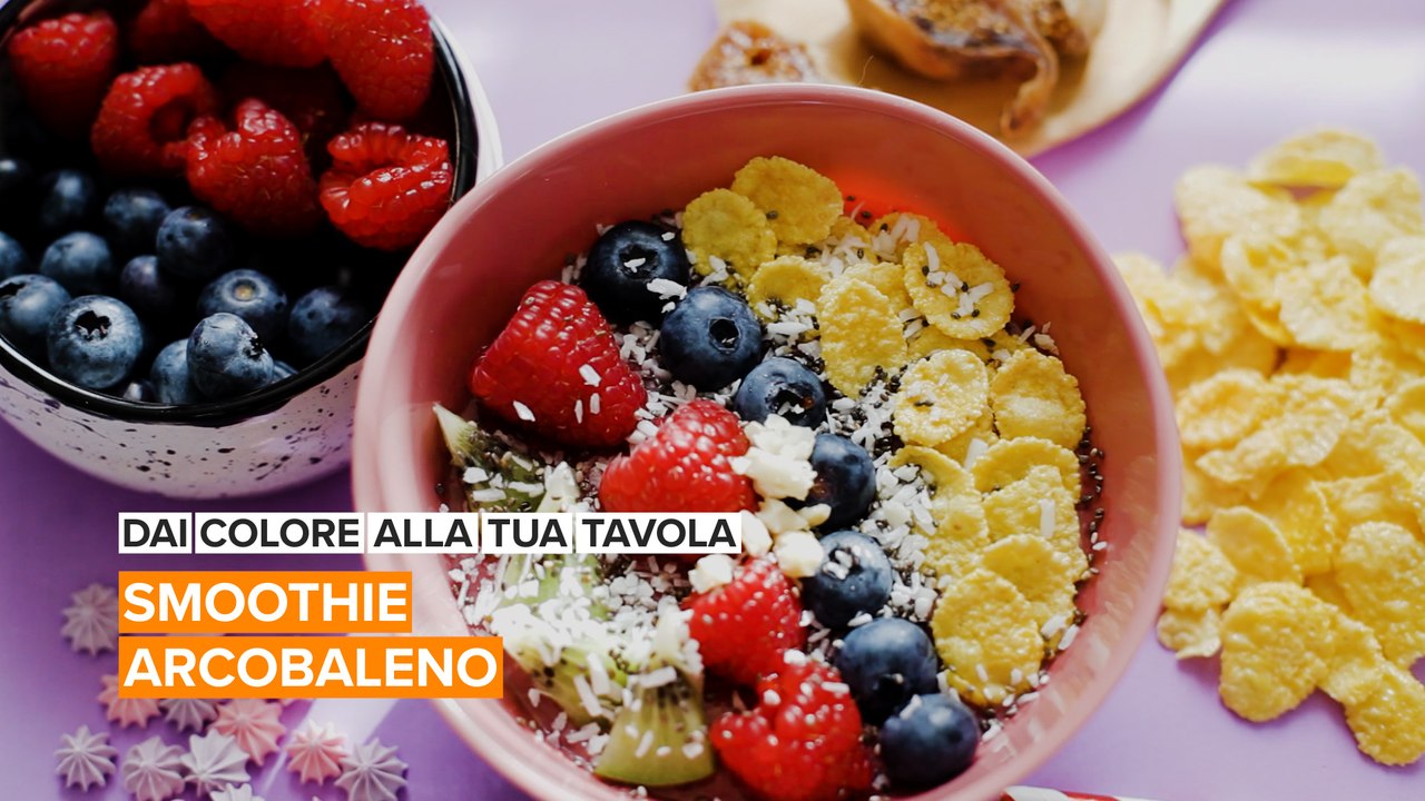 Dai colore alla tua tavola: smoothie arcobaleno