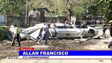 CAAP, iniimbestigahan na ang pagbagsak ng helicopter ng PNP
