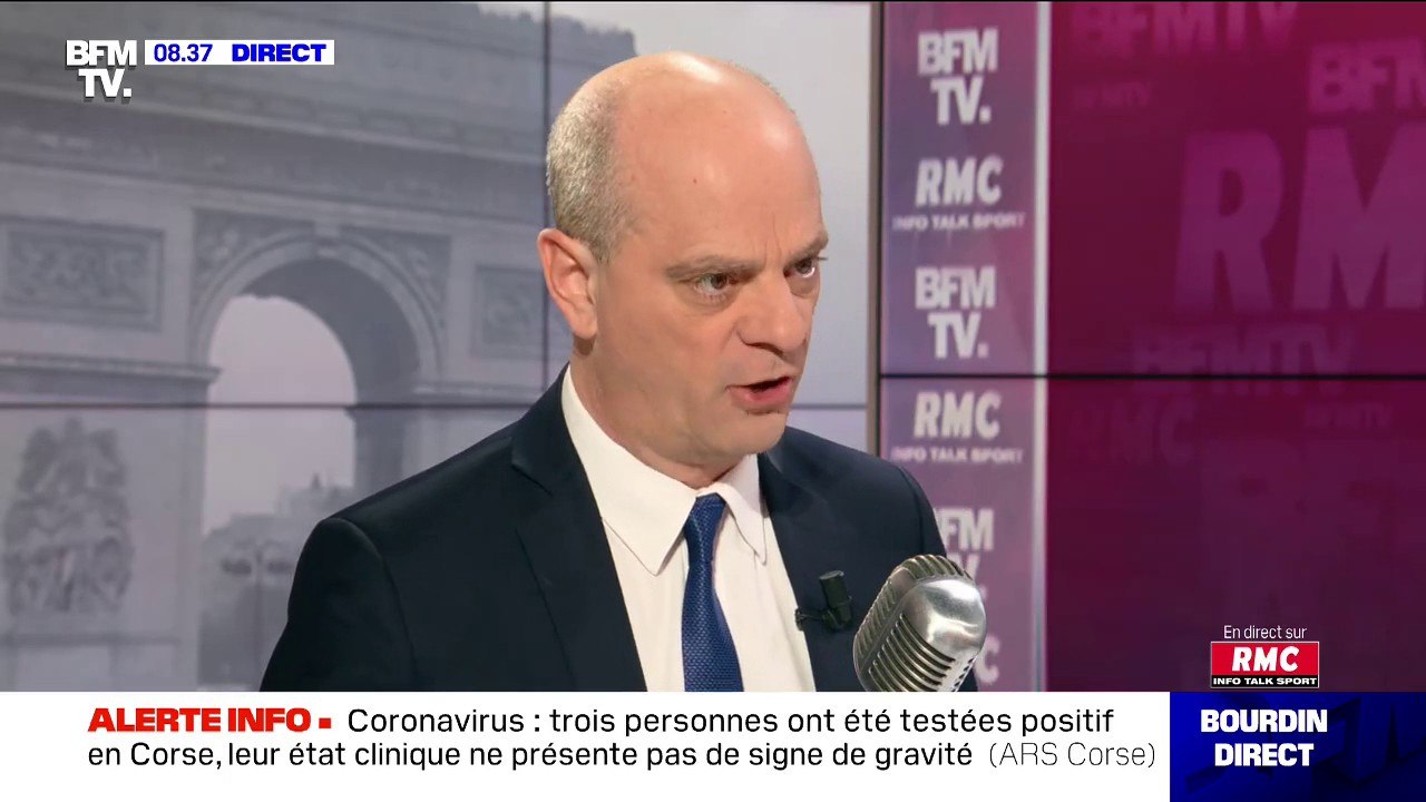 Coronavirus: "150 établissements scolaires sont fermés à l'heure actuelle" déclare Jean-Michel Blanquer