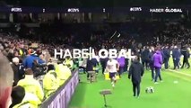 Tottenham futbolcusu Eric Dier, maç sonrası tribüne çıkıp taraftarın üzerine yürüdü