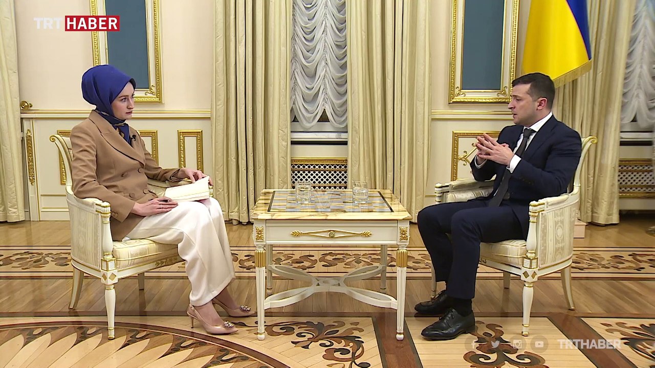 Ukrayna Devlet Başkanı Zelenskiy TRT Haber'e konuştu