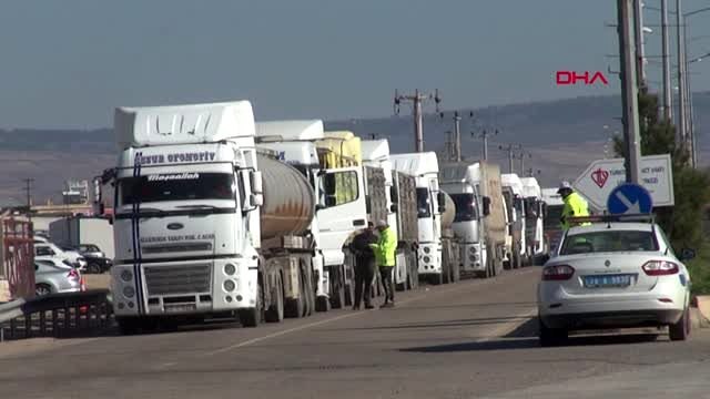 Kilis suriye'de, tsk üslerindeki araçlara yakıt desteği