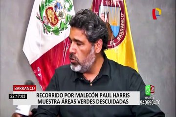 Barranco: recorrido por Malecón Paul Harris muestra áreas verdes descuidadas