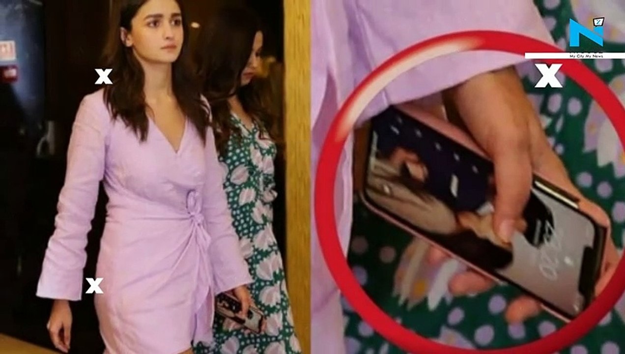 Is that Ranbir Kapoor on Alia Bhatt's phone wallpaper?