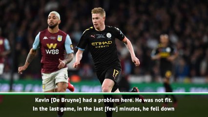 Pep provides De Bruyne injury update