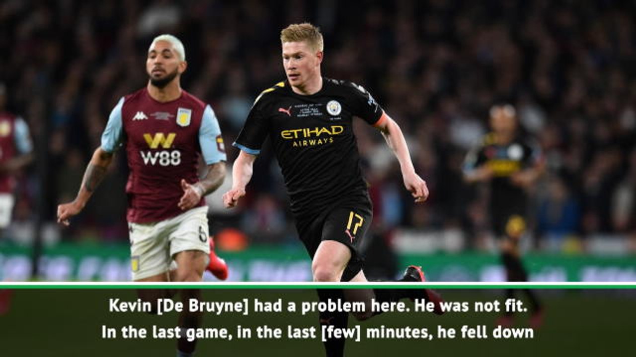 Pep provides De Bruyne injury update