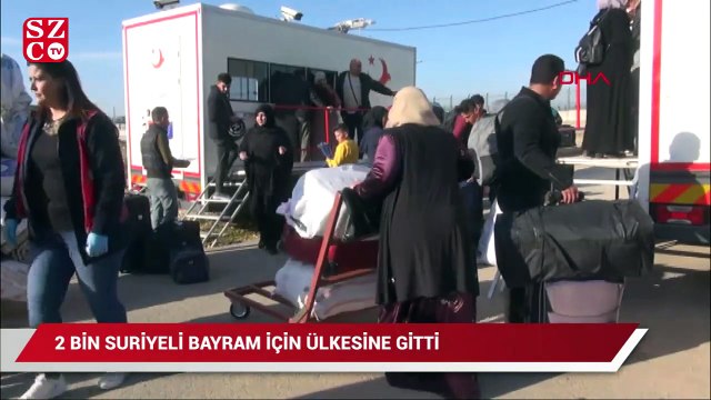 2 bin Suriyeli, bayram için ülkesine gitti