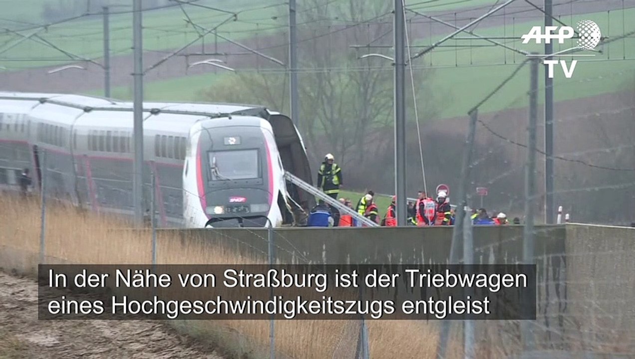 TGV nahe Straßburg entgleist
