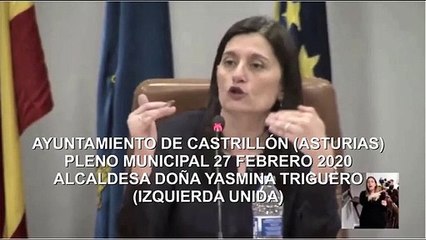 La alcaldesa de Castrillón llama "trifachito" a PP, Ciudadanos y Vox durante un pleno municipal