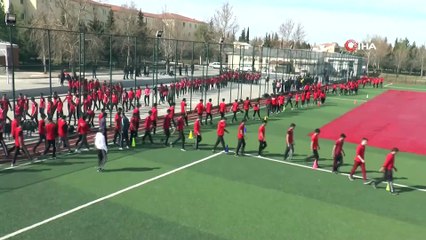 Adıyaman’da dev Türk Bayrağı görüntüsü hayran bıraktı