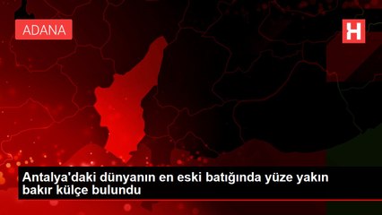 Antalya'daki dünyanın en eski batığında yüze yakın bakır külçe bulundu