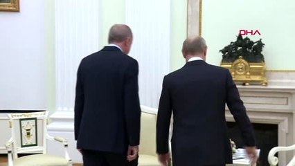 Cumhurbaşkanı erdoğan, putin ile bir araya geldi