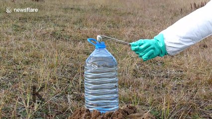 Ukrainian YouTuber creates mini fireworks using sodium, potassium and Coca-Cola