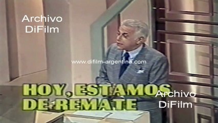 Promo televisiva Hoy estamos de remate - Gerardo Sofovich 1988