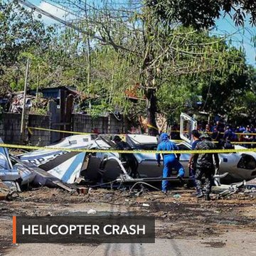 Helicopter carrying PNP chief Archie Gamboa crashes in Laguna