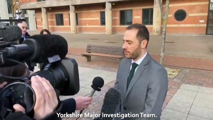 DS Matthew Waterfield speaks outside Teesside Crown Court