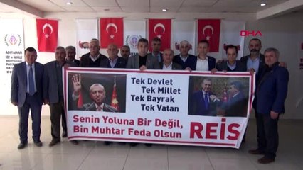 Adıyaman'da muhtarlardan chp'li özkoç'a tepki