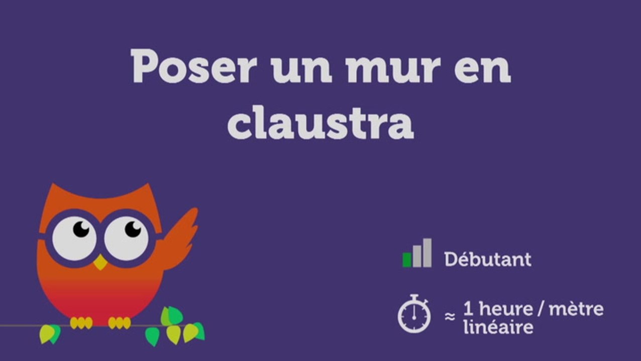 Poser un mur en claustra