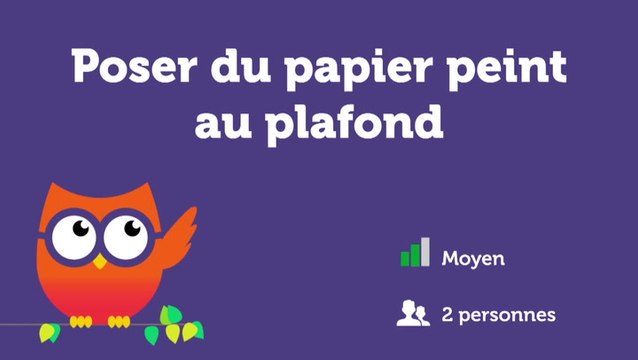 Poser du papier peint au plafond