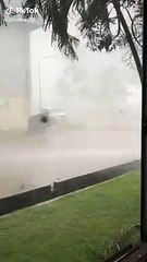 Intense Storm Rips Factory Apart