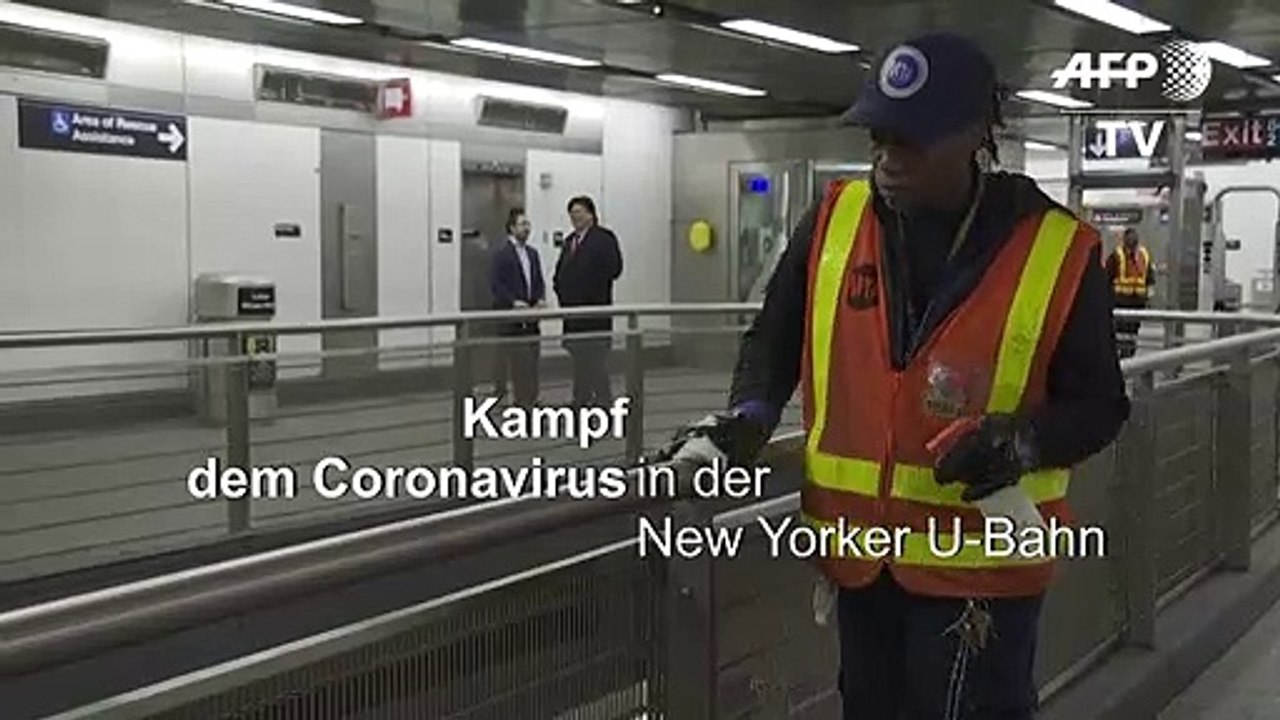 Kampf dem Coronavirus - in der New Yorker U-Bahn