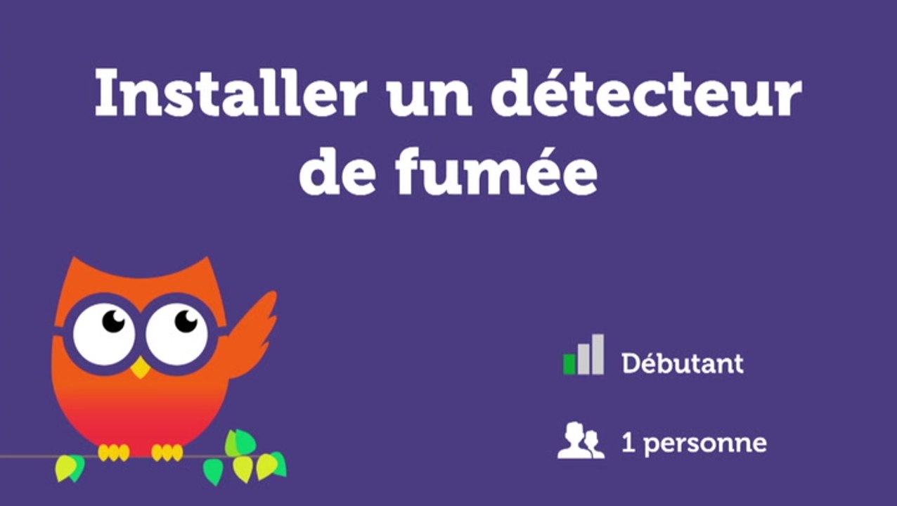 Installer un détecteur de fumée