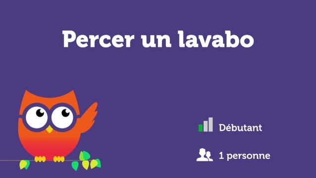 Percer un lavabo