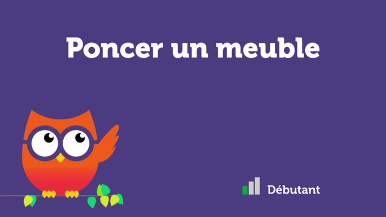 Poncer un meuble