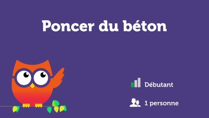 Poncer du béton