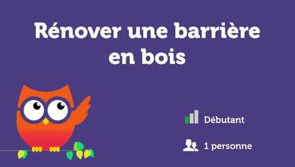 Rénover une barrière en bois