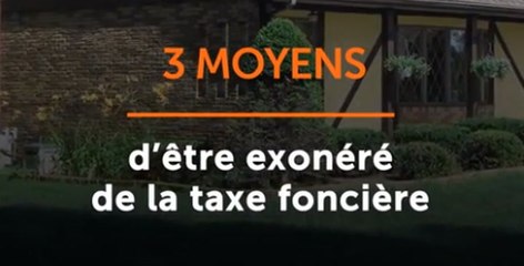 Taxe foncière : exonération