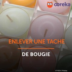 Enlever une tache de cire de bougie