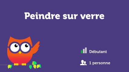 Peindre sur du verre avec effet de relief