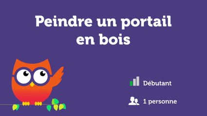 Peindre un portail en bois