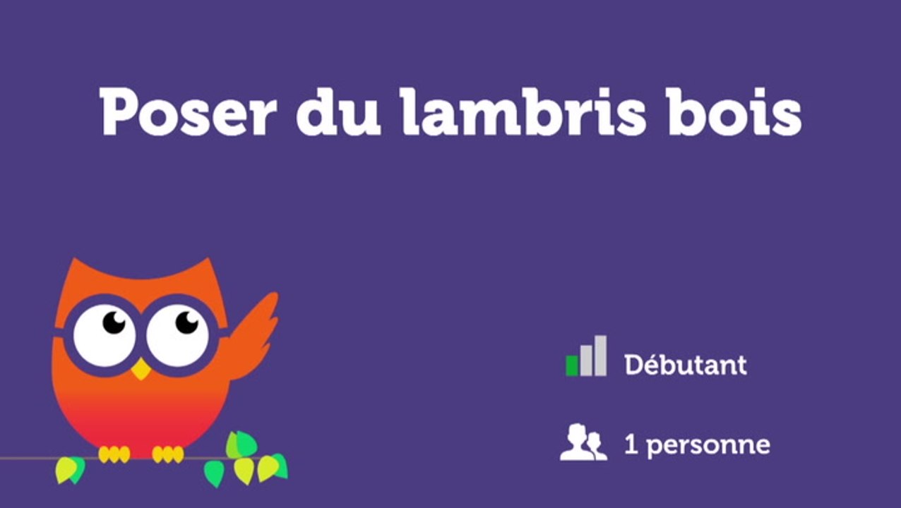 Poser du lambris en bois