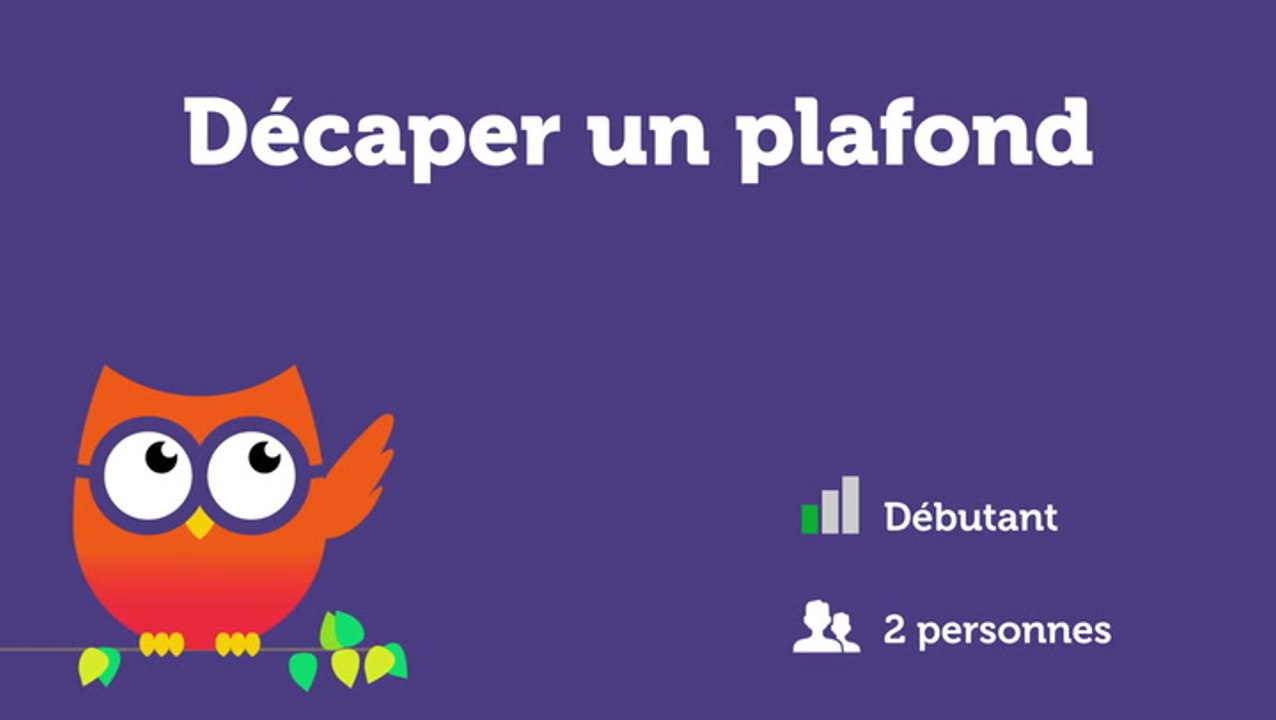 Décaper un plafond