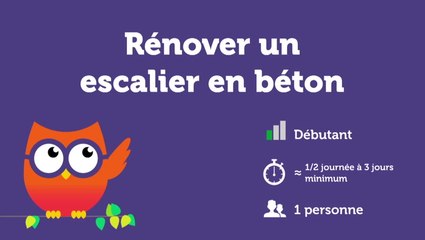 Rénover un escalier en béton