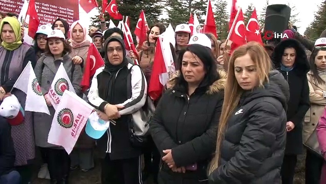 HAK-İŞ, İdlib şehitleri anısına yüzlerce fidanı toprakla buluşturdu