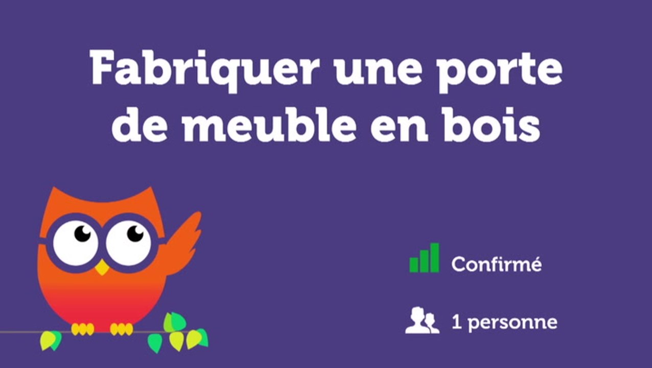 Fabriquer une porte de meuble en bois