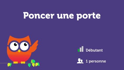 Poncer une porte
